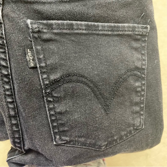 Levi's Mile High Super Skinny Black Size 27 - Picture 10 of 14